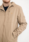 Farah Westchester Water Resistant Hooded Jacket, Smoky Brown