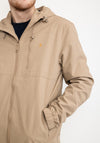 Farah Westchester Water Resistant Hooded Jacket, Smoky Brown