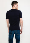 Farah Purcell Knitted Polo Shirt, True Navy