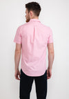 Farah Brewer Slim Fit Short Sleeve Shirt, Coral Pink