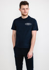 Farah Tunnel Short Sleeve Graphics T-Shirt, True Navy