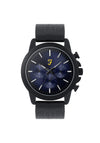 Farah Matt Faux Leather Strap Watch, Black