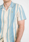Farah Theroux Short Sleeve Organic Shirt, Cream Multi