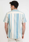 Farah Theroux Short Sleeve Organic Shirt, Cream Multi