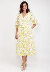 Fee G Floral Broidery Maxi Dress, Yellow Multi