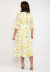 Fee G Floral Broidery Maxi Dress, Yellow Multi