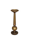 Fern Cottage Candle Holder, Gold