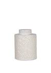 Fern Cottage Medium Embossed Jar, Cream