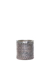 Fern Cottage Bubble Candle Holder, Rustic Silver