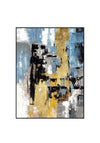 Fern Cottage Acrylic Abstract Framed Painting 90x120cm