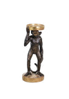 Fern Cottage Monkey Large Candle Holder, Gold