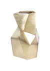 Fern Cottage Large Geometric Vase, Gold