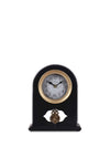Fern Cottage Metal Pendulum Mantle Clock, Black