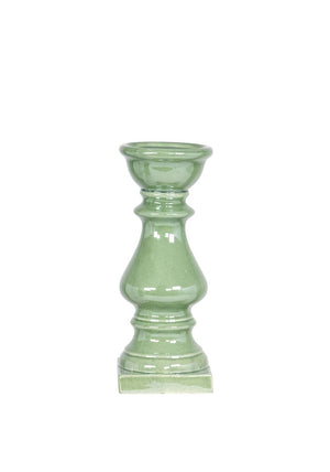 Fern Cottage Ceramic Large Candle Holder, Green
