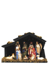 Enchanted Christmas Nativity Scene in Crib