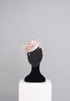 Gigi Headwear Small Net Occasion Fascinator, Oyster Pink