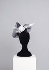 Gigi Headwear Medium Occasion Fascinator, Black and White