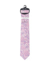 Fletchers Gallery Regal Boho Print Tie & Pocket Square Set, Pink
