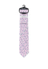 Fletchers Gallery Spring Floral Tie & Pocket Square Set, Lilac