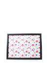 Denby Watercolour Floral Laptray With Black Edge, Multi