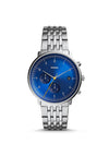 Fossil Men’s Brushed & Polished Stainless Steel Watch, Silver