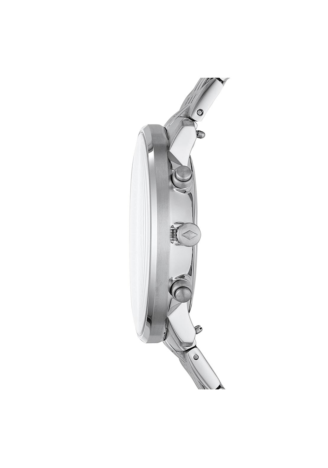 Fossil Men’s Brushed & Polished Stainless Steel Watch, Silver