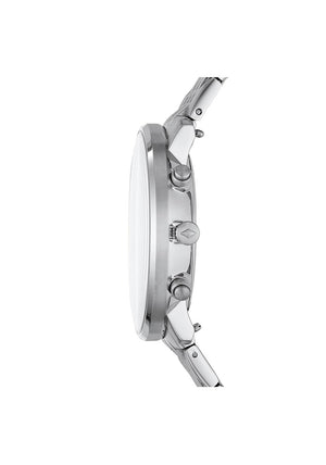 Fossil Men’s Brushed & Polished Stainless Steel Watch, Silver