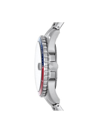 Fossil Men’s Stainless Steel Link Bracelet Watch, Silver