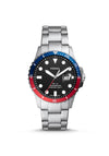 Fossil Men’s Stainless Steel Link Bracelet Watch, Silver
