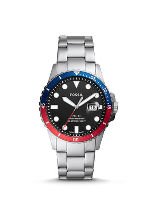 Fossil Men’s Stainless Steel Link Bracelet Watch, Silver