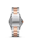 Fossil Men’s Two-Tone Stainless Steel Link Bracelet Watch, Silver & Rose Gold