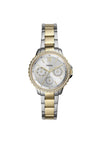 Fossil Izzy Multifunction Two-Tone Watch, Gold & Silver