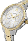 Fossil Izzy Multifunction Two-Tone Watch, Gold & Silver