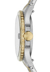 Fossil Two-Tone Ladies Quartz Watch, Gold & Silver
