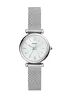 Fossil Mini Carlie Stainless Steel, Silver