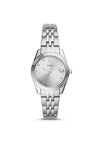 Fossil Scarlette Mini Three-Hand Stainless Steel Watch, Silver