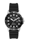 Fossil Silicone FB-01 Watch, Black