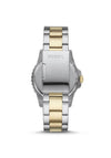 Fossil Three-Hand Two-Toned Stainless-Steel Watch, Black, Silver & Gold