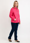 Frandsen Quilted Short Jacket, Hot Pink