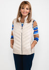 Frandsen Short Quilted Gilet, Cream