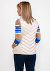 Frandsen Short Quilted Gilet, Cream