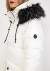 Frandsen Faux Fur Hood Puffer Coat, White