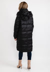 Frandsen Faux Fur Hood Puffer Coat, Black