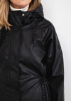 Frandsen Water Resistant Extra Long Raincoat, Black