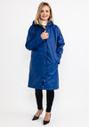 Frandsen Water Resistant Long Raincoat, Ink Blue