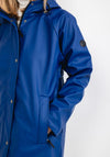 Frandsen Water Resistant Long Raincoat, Ink Blue