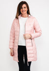 Frandsen Long Quilted Coat, Light Pink
