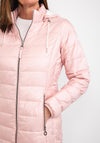 Frandsen Long Quilted Coat, Light Pink
