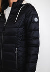 Frandsen Long Quilted Coat, Black