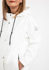 Frandsen Water Resistant Long Raincoat, White